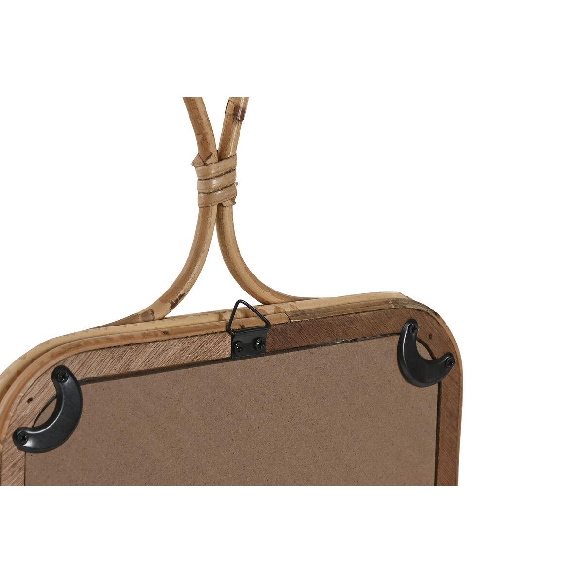 Espejo de pared Home ESPRIT Natural 24 x 2,5 x 40 cm (2 Unidades)