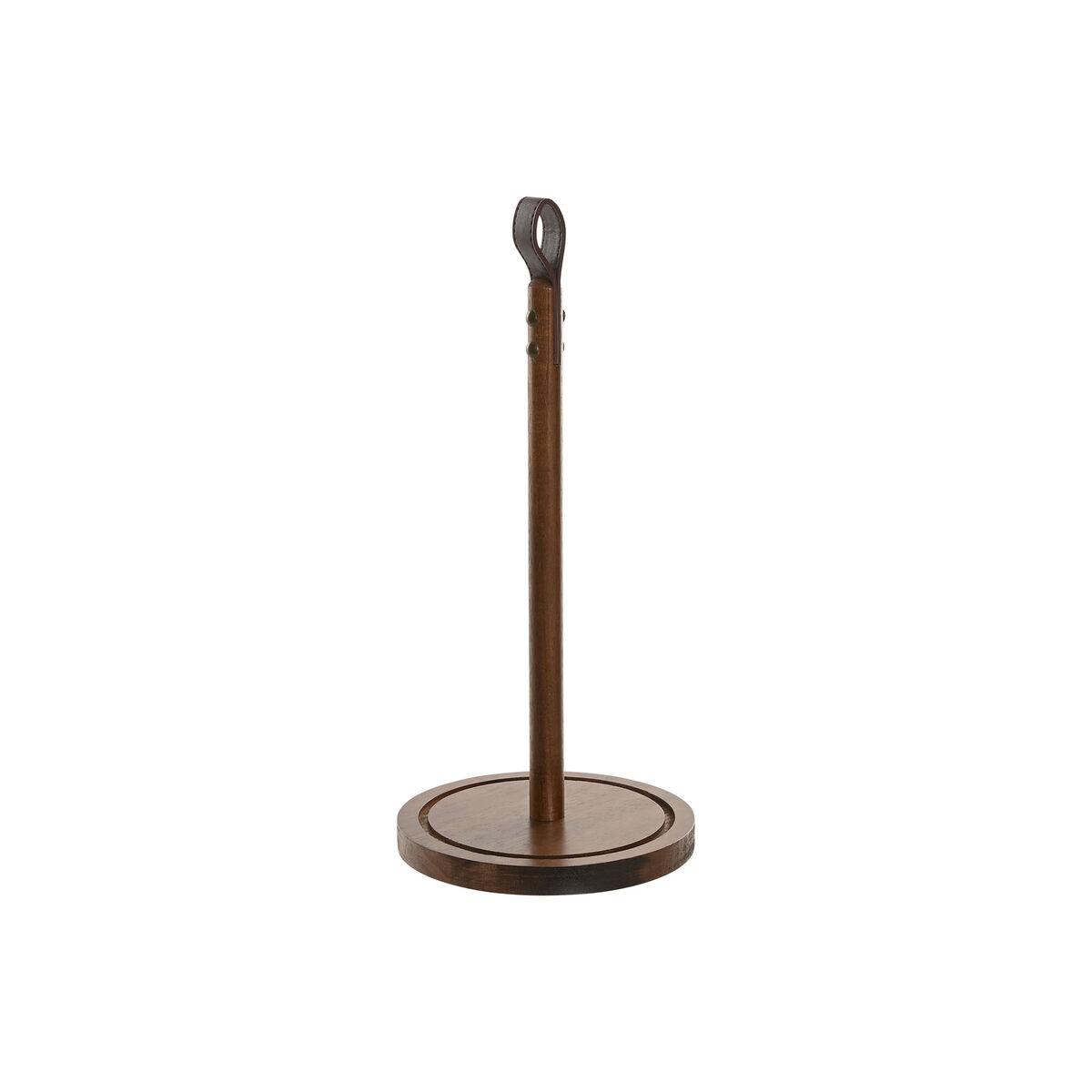 Portarrollo de Papel de Cocina Home ESPRIT Natural Poliuretano Acacia 15 x 15 x 33 cm