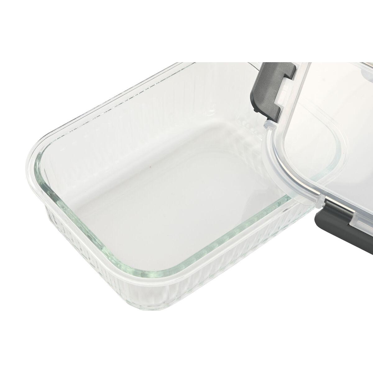 Fiambrera Home ESPRIT Transparente Polipropileno Vidrio de Borosilicato 1,5 L