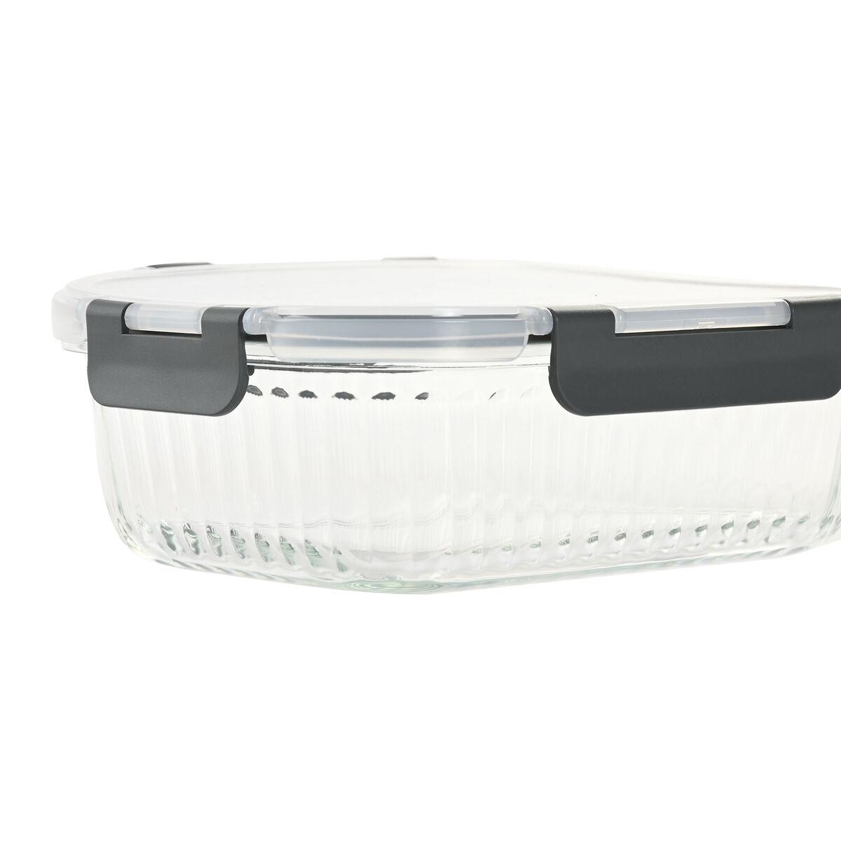 Fiambrera Home ESPRIT Transparente Polipropileno Vidrio de Borosilicato 1,5 L