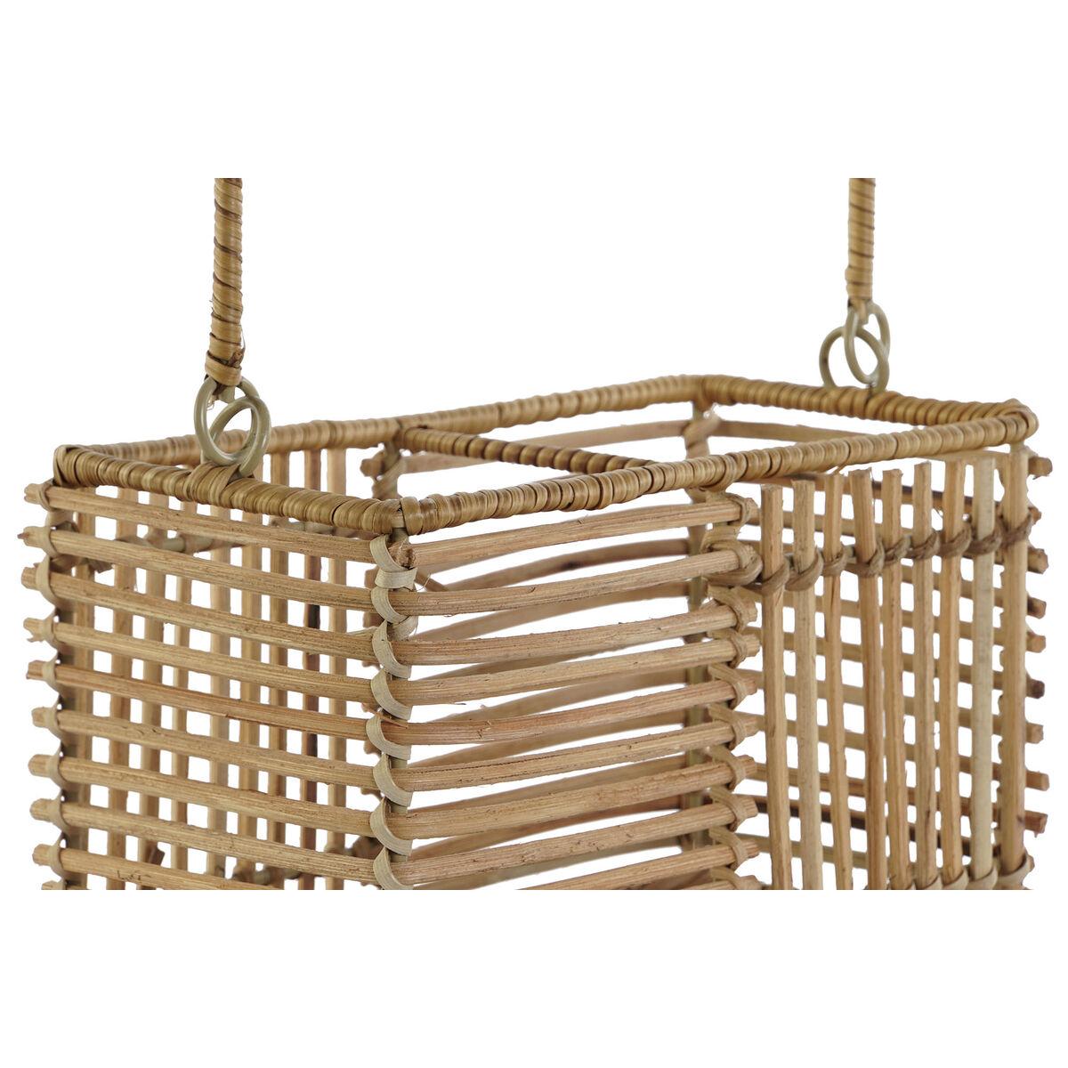 Cesto para cubiertos DKD Home Decor Marrón Hierro 20 x 10 x 12 cm