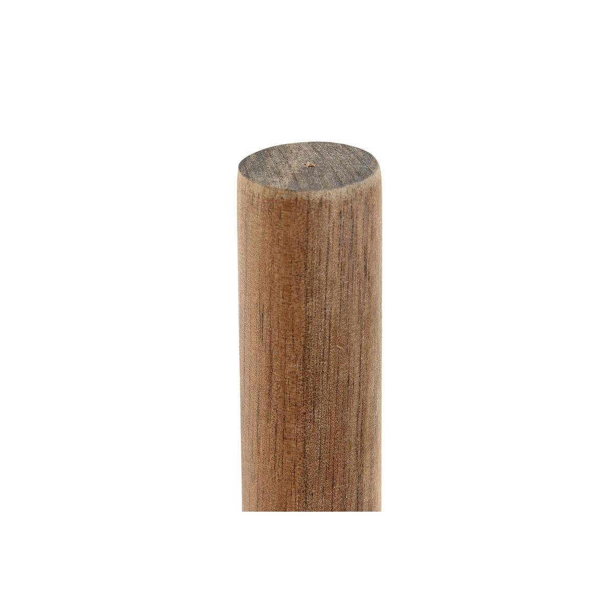 Portarrollo de Papel de Cocina Home ESPRIT Marrón Beige Gris Acacia Dolomita 15 x 15 x 31,5 cm (2 Unidades)