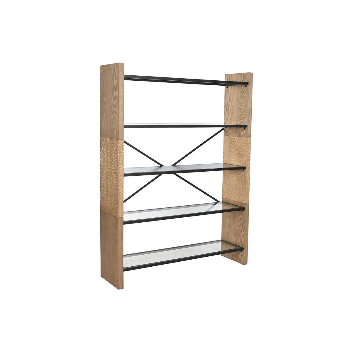Estantería Home ESPRIT Metal Cristal Madera de abeto 120 x 31 x 158 cm