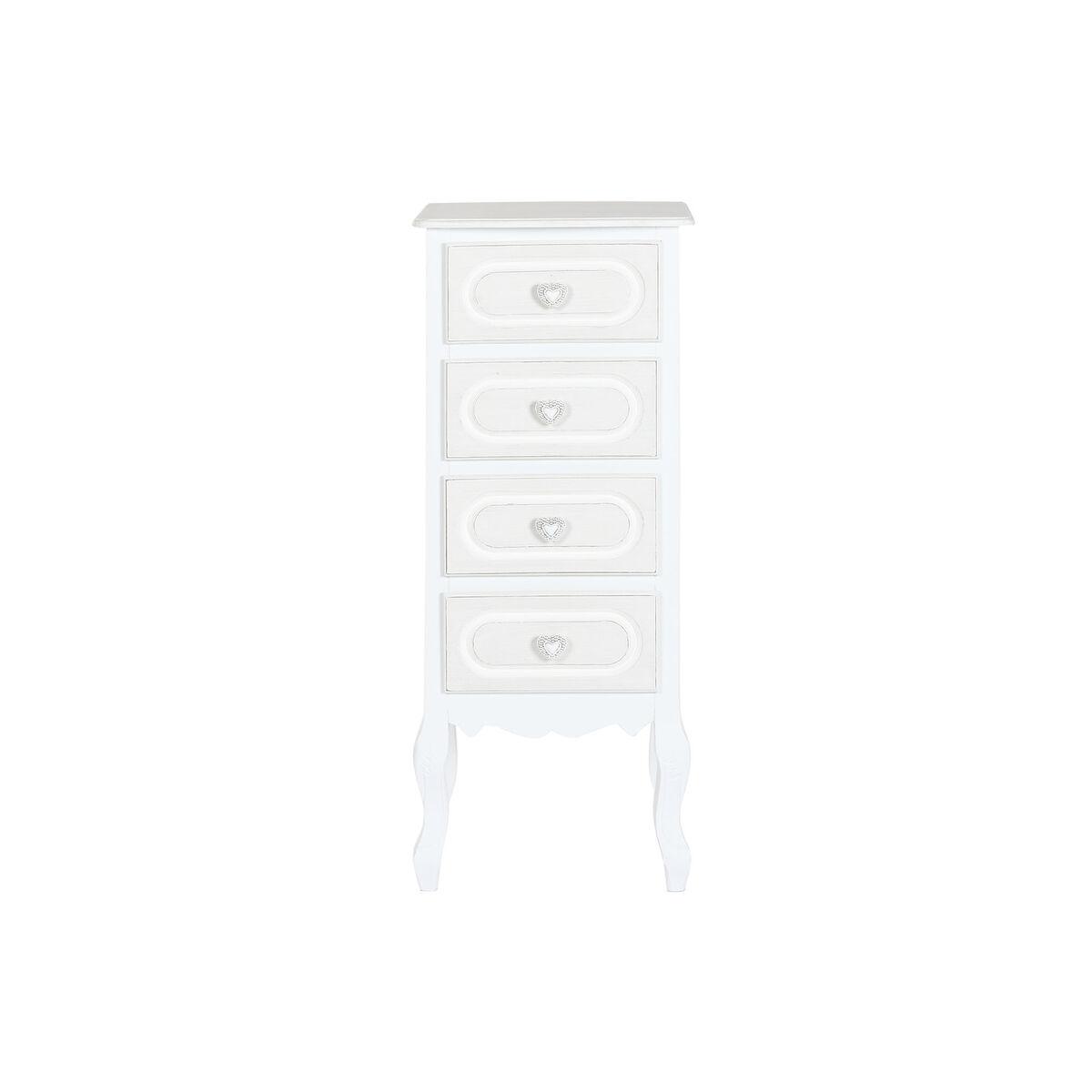 Cajonera Home ESPRIT Blanco Romántico 40 x 36 x 100 cm