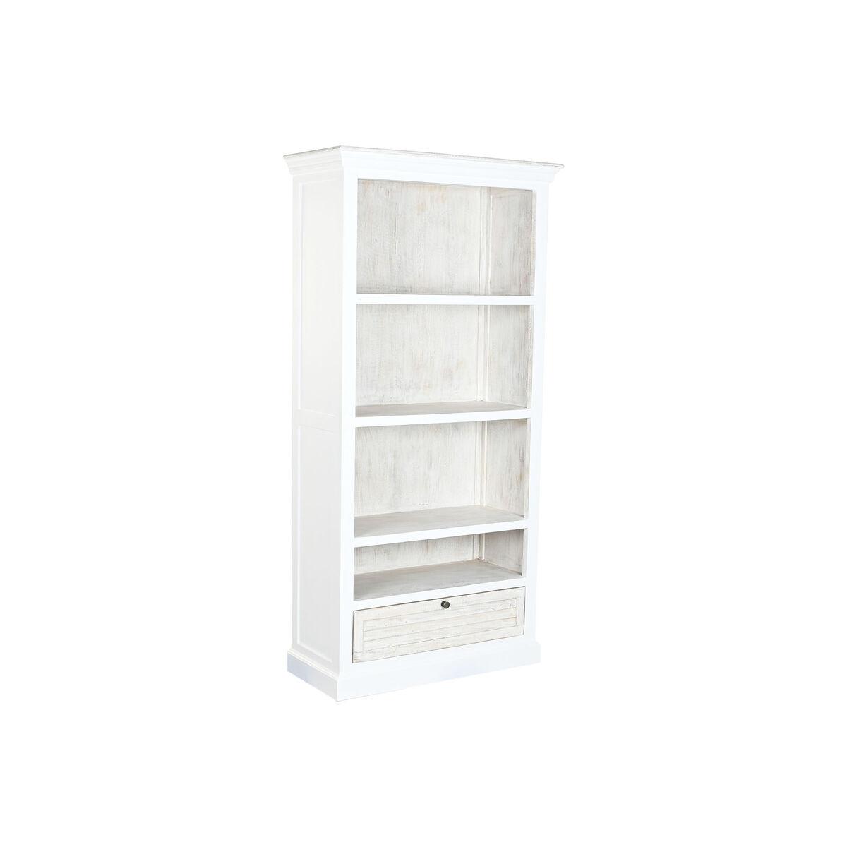 Estantería Home ESPRIT Blanco Madera de mango 90 x 40 x 180 cm