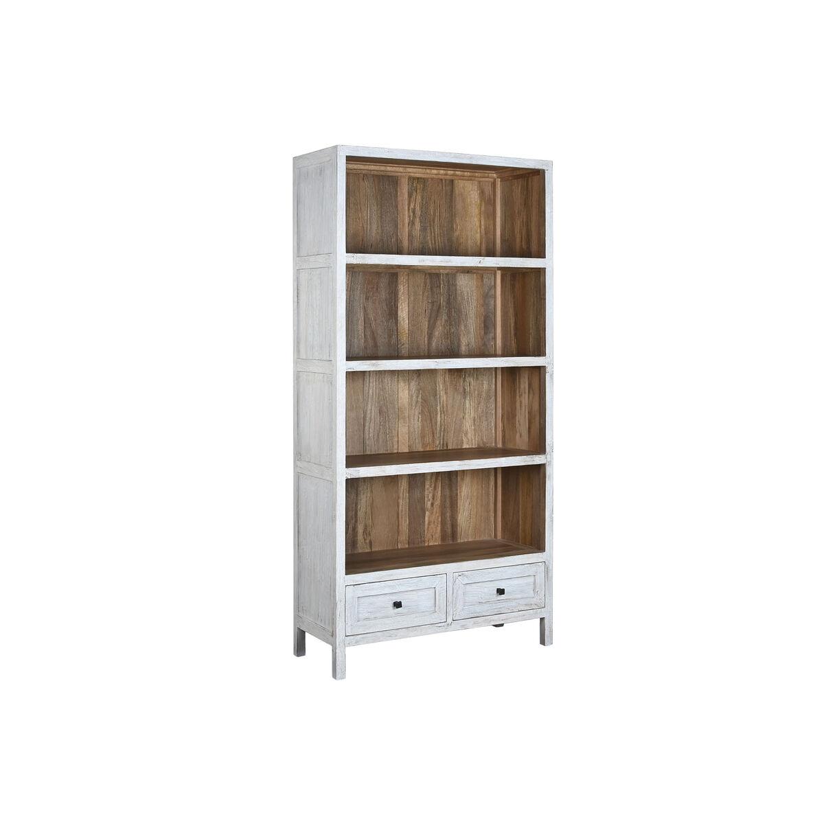 Estantería Home ESPRIT Blanco Madera de mango 100 x 40 x 198 cm