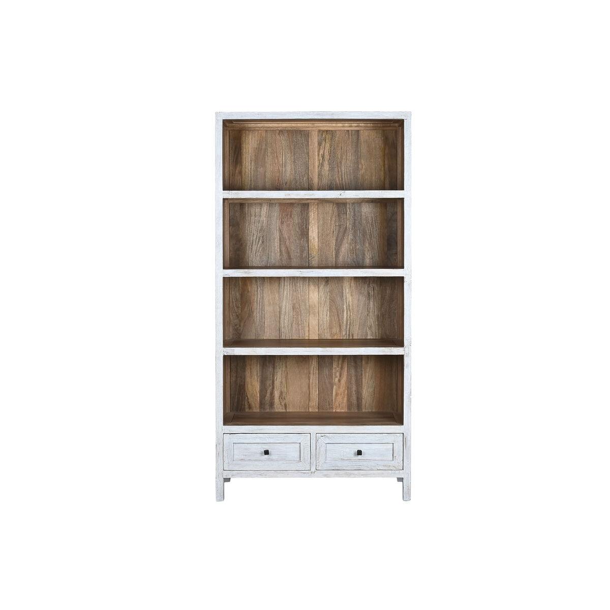 Estantería Home ESPRIT Blanco Madera de mango 100 x 40 x 198 cm