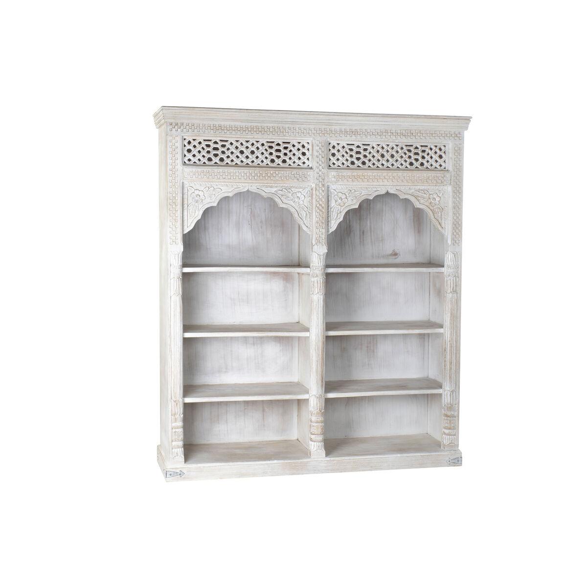 Estantería Home ESPRIT Blanco Madera de mango Madera MDF 180 x 40 x 200 cm