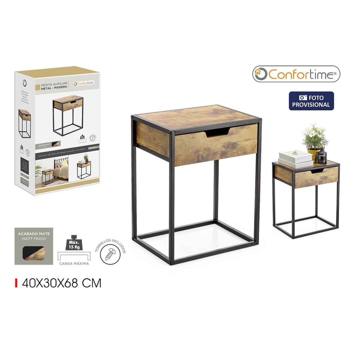 Mesa auxiliar Confortime 40 x 30 x 68 cm (2 Unidades)