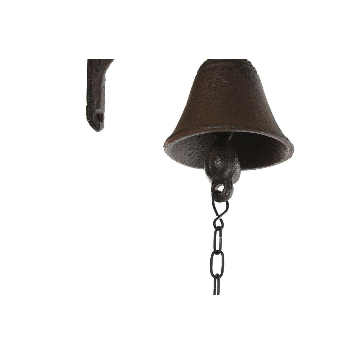 Campana Home ESPRIT Marrón Negro Hierro 15,7 x 7,5 x 42 cm
