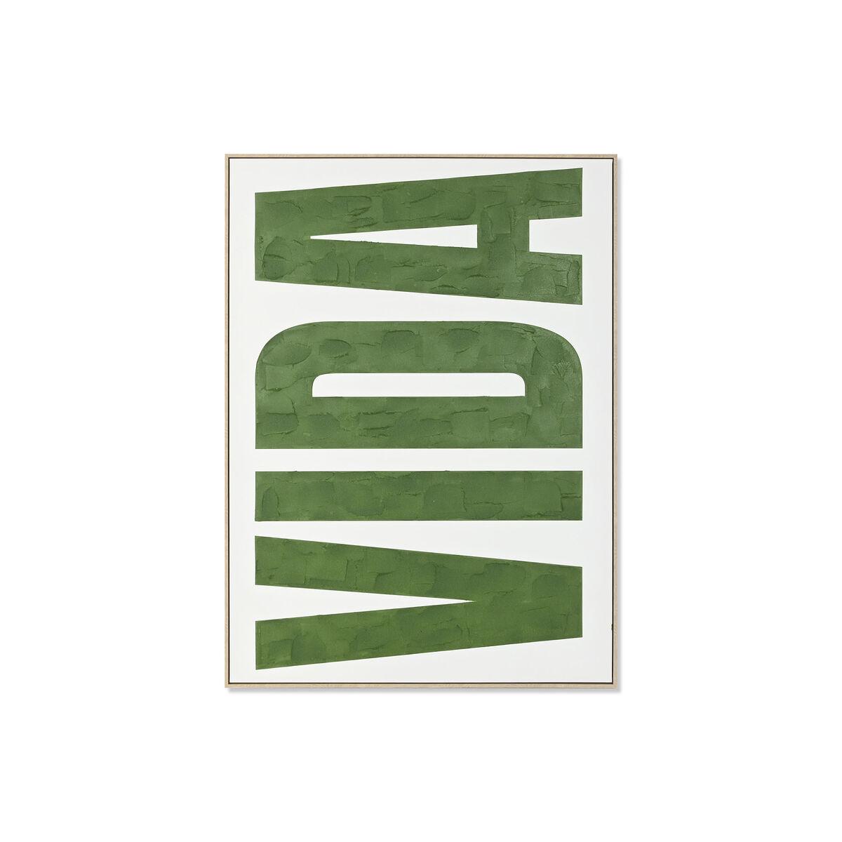 Cuadro Home ESPRIT VIDA Verde Beige Moderno 103 x 4,5 x 143 cm