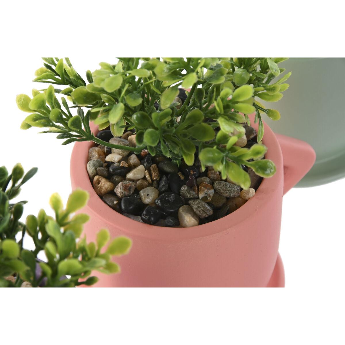 Planta Decorativa Home ESPRIT Polietileno Cemento Urbano 9 x 7 x 12 cm (3 Unidades)