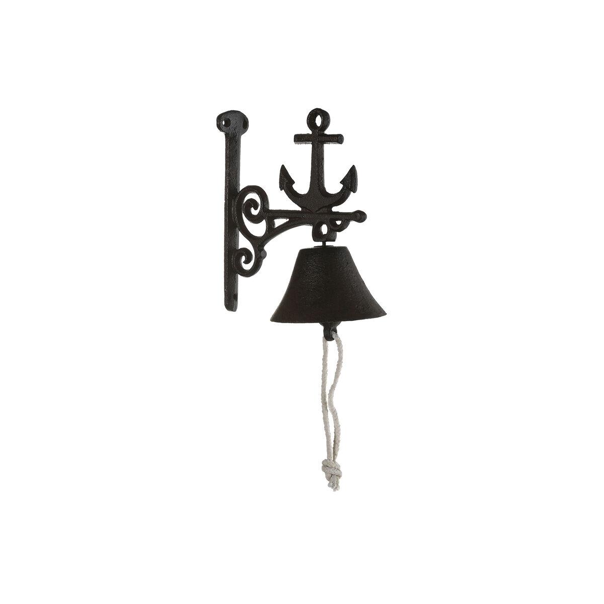 Campana Home ESPRIT Marrón Negro Hierro 16 x 10 x 17 cm