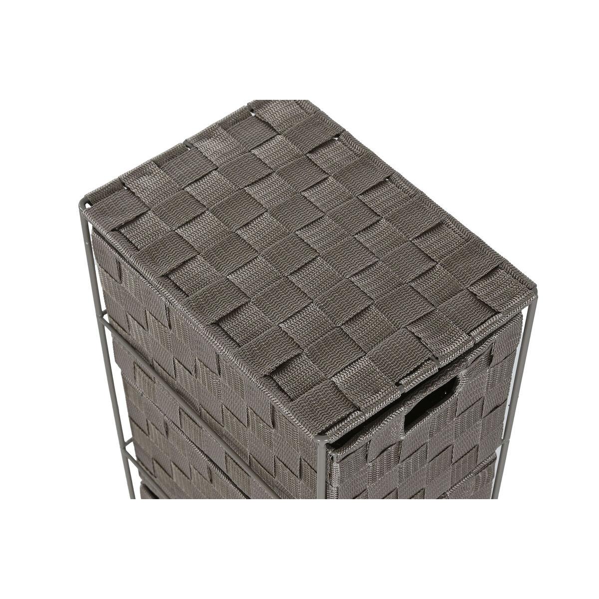 Cajonera Home ESPRIT Verde Gris Crema 24 x 18 x 68 cm (3 Unidades)
