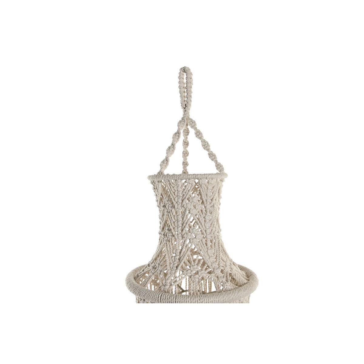 Pantalla de Lámpara Home ESPRIT Macramé Urbano 25 x 25 x 108 cm