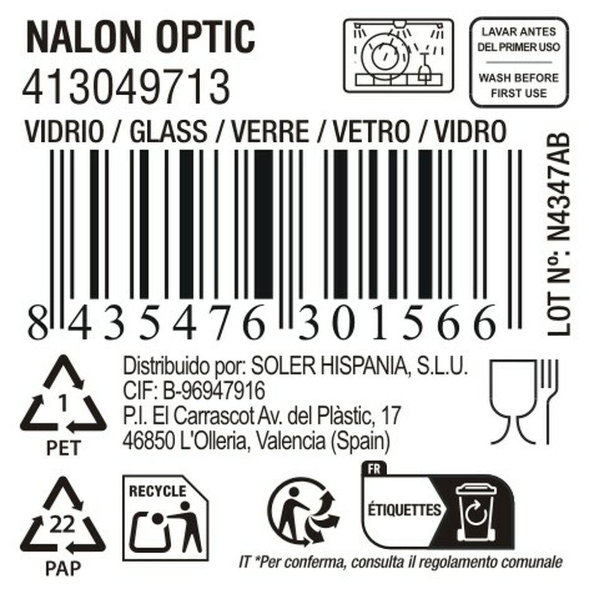 Vaso de agua La Mediterránea Nalon optic (48 Unidades)