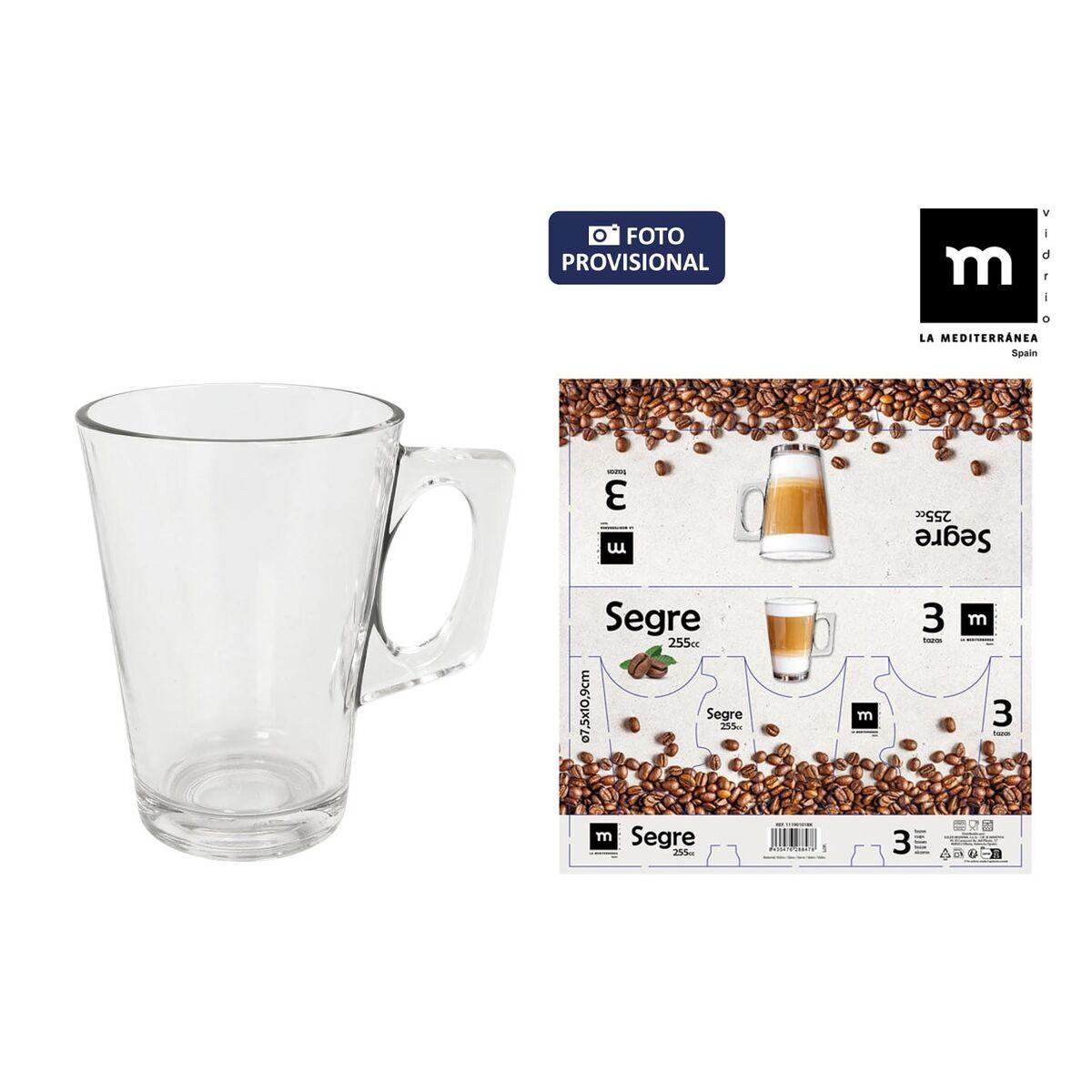Juego de Tazas de Café La Mediterránea Segre 3 Piezas (16 Unidades)