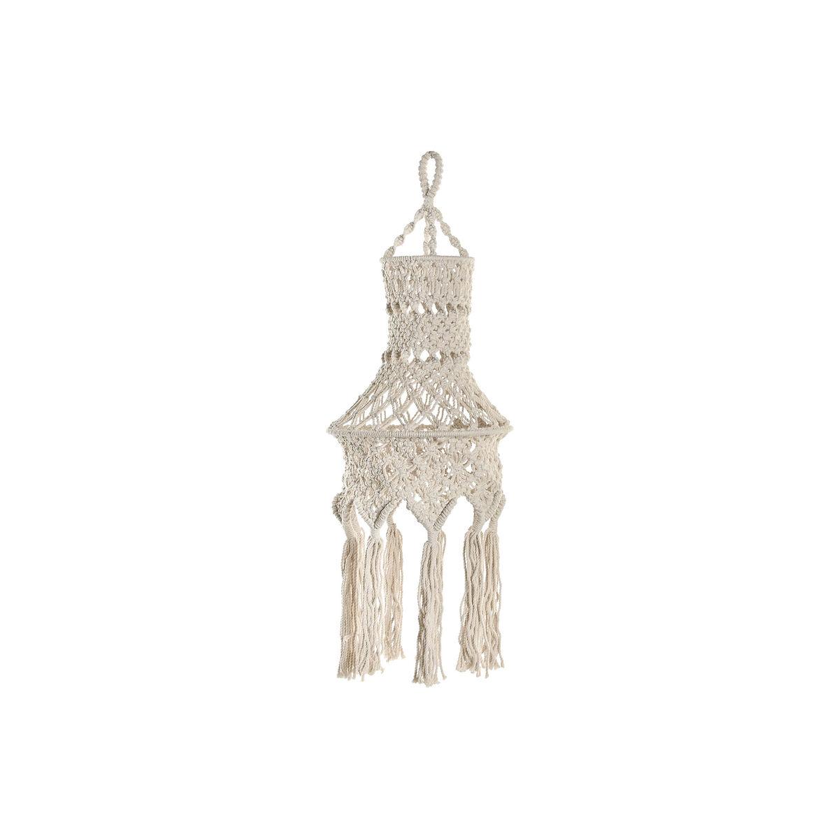 Pantalla de Lámpara Home ESPRIT Macramé Urbano 30 x 30 x 30 cm