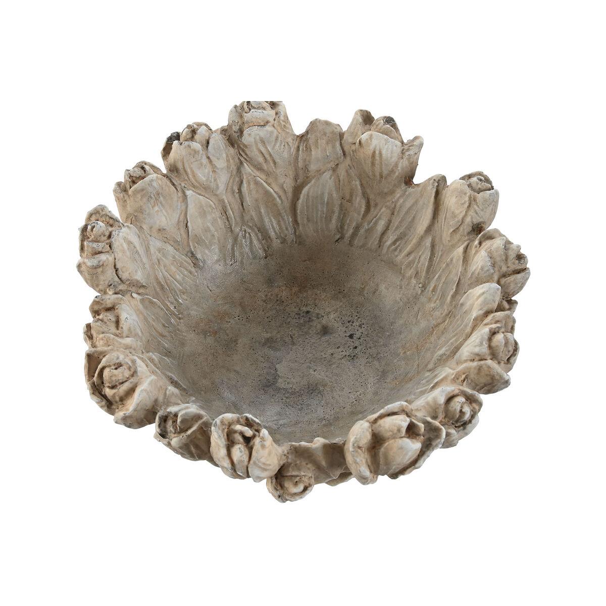 Centro de Mesa Home ESPRIT Gris Shabby Chic Acabado envejecido 23 x 23 x 10 cm