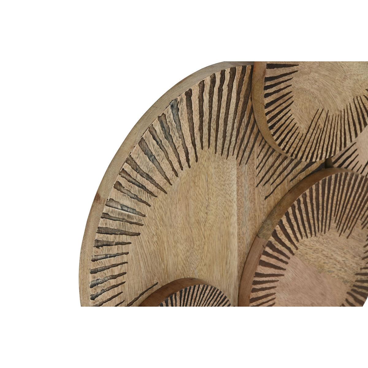 Decoración de Pared Home ESPRIT Natural Moderno Círculos 84 X 4,5 X 56 CM
