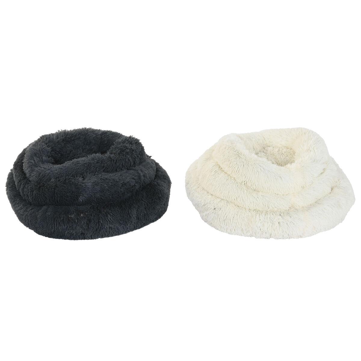 Cama para mascota Home ESPRIT Blanco Gris oscuro 73 X 64 X 16 CM 2 Unidades