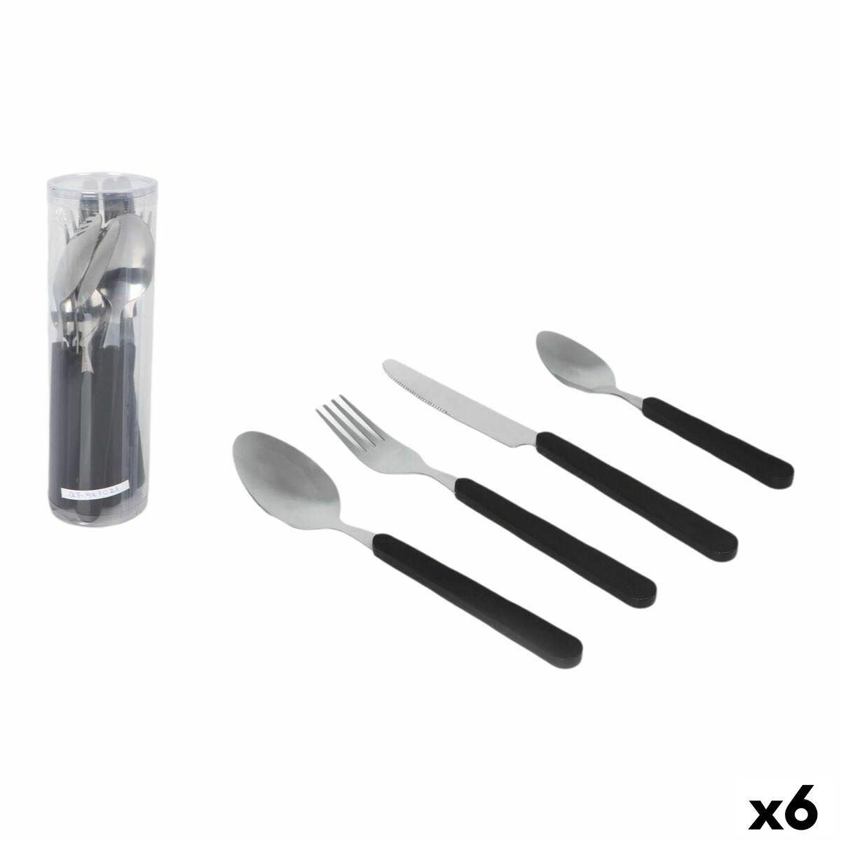 Cubertería Quttin Plástico 16 Piezas (6 Unidades)