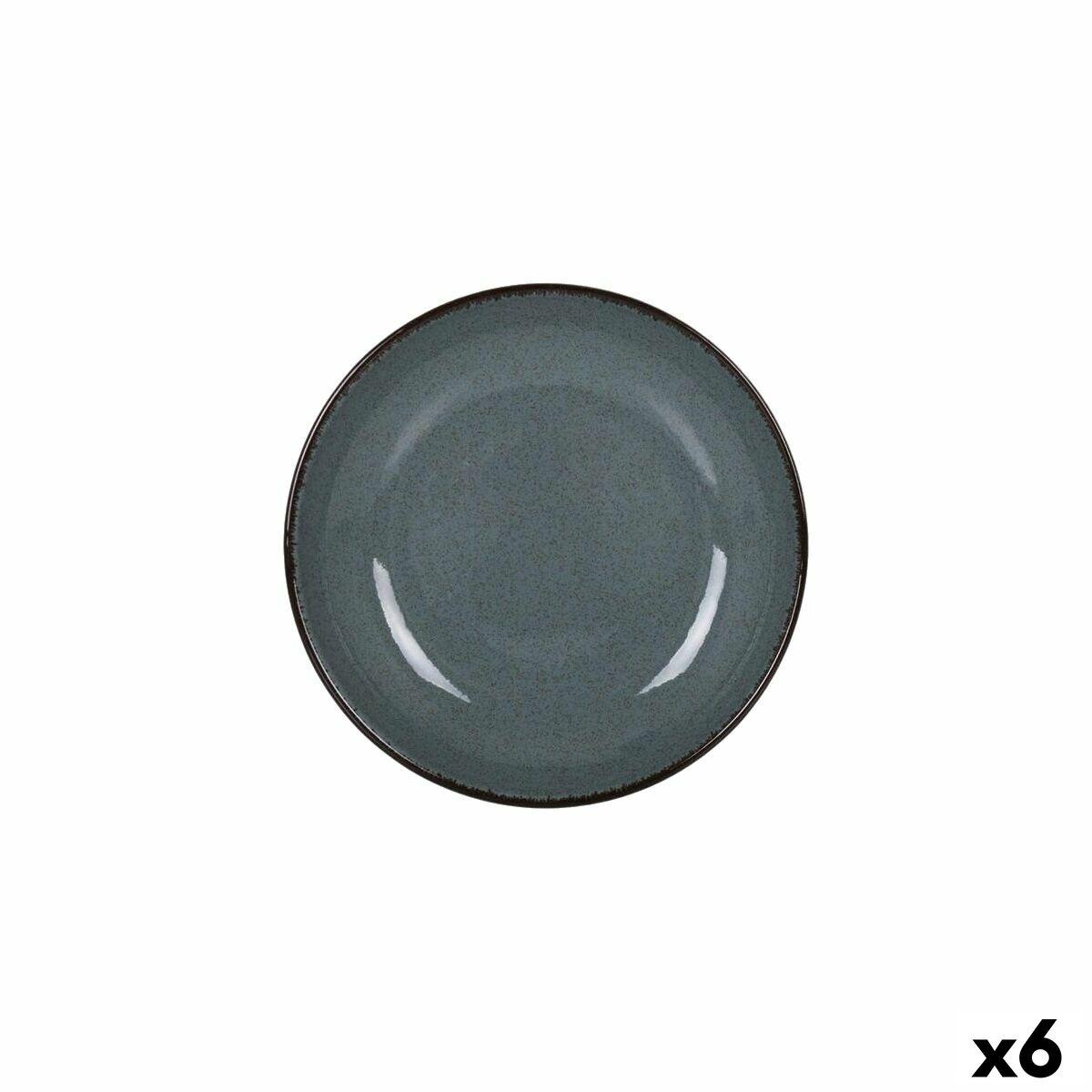 Plato Hondo Santa Clara Salvora Azul (6 Unidades)
