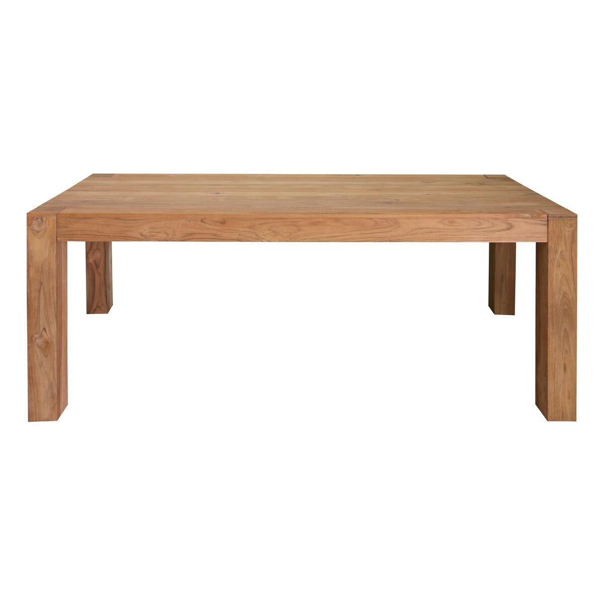 Mesa de Comedor Home ESPRIT Marrón madera de teca 200 x 100 x 76 cm