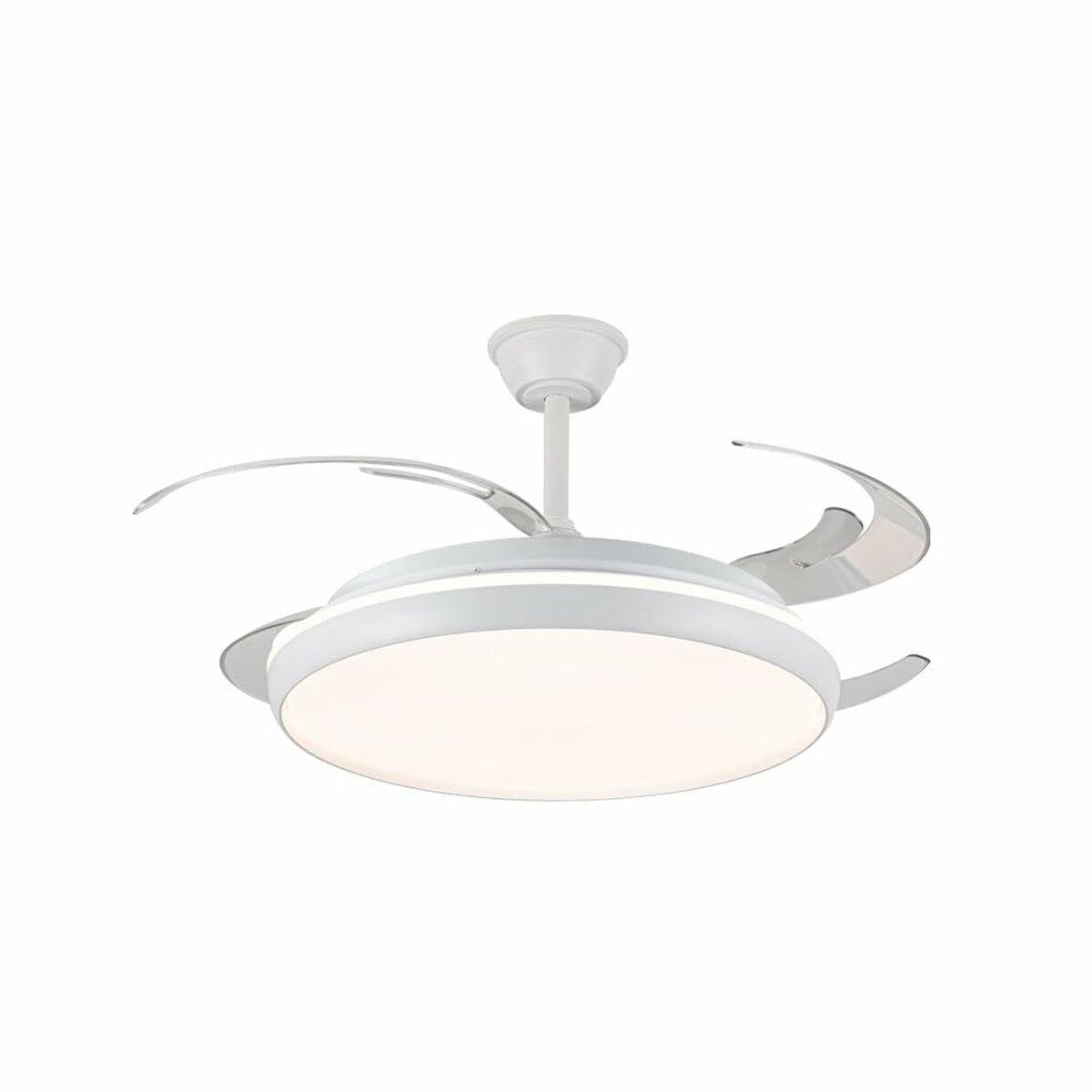 Ventilador de Techo CristalRecord CHARLY L RETRAC Transparente 80 W