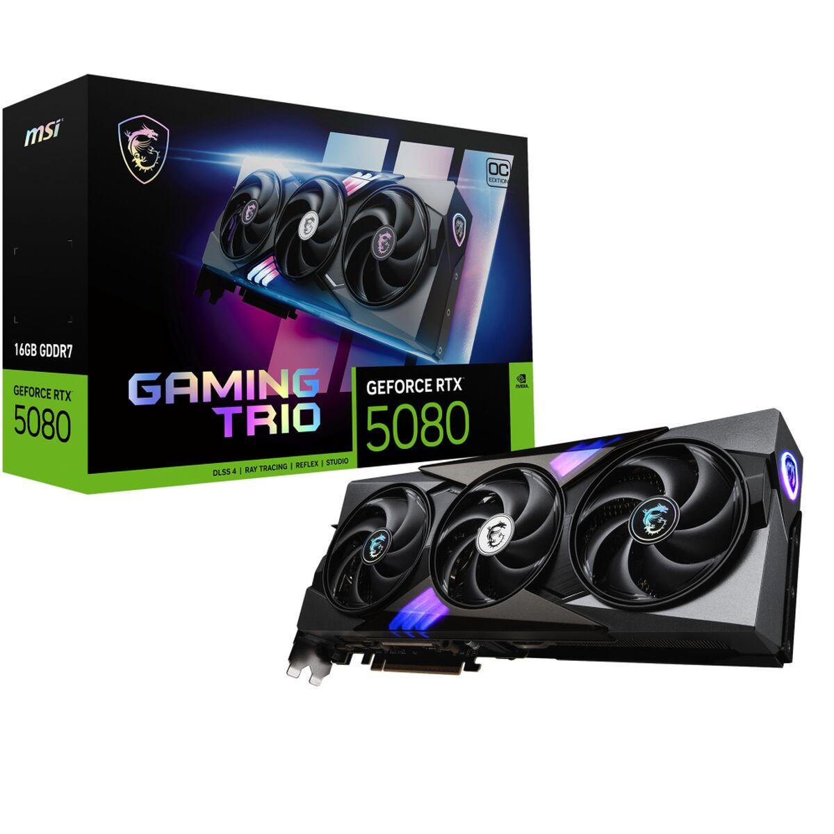 Tarjeta Gráfica MSI GEFORCE RTX 5080 16G GAMING TRIO OC 16 GB
