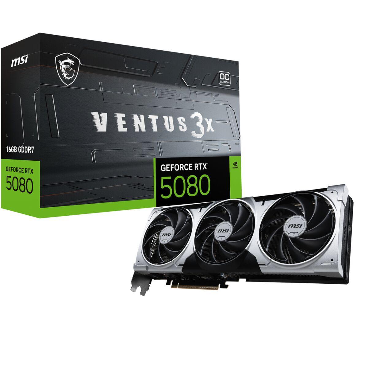 Tarjeta Gráfica MSI GEFORCE RTX 5080 16G VENTUS 3X OC PLUS 16 GB