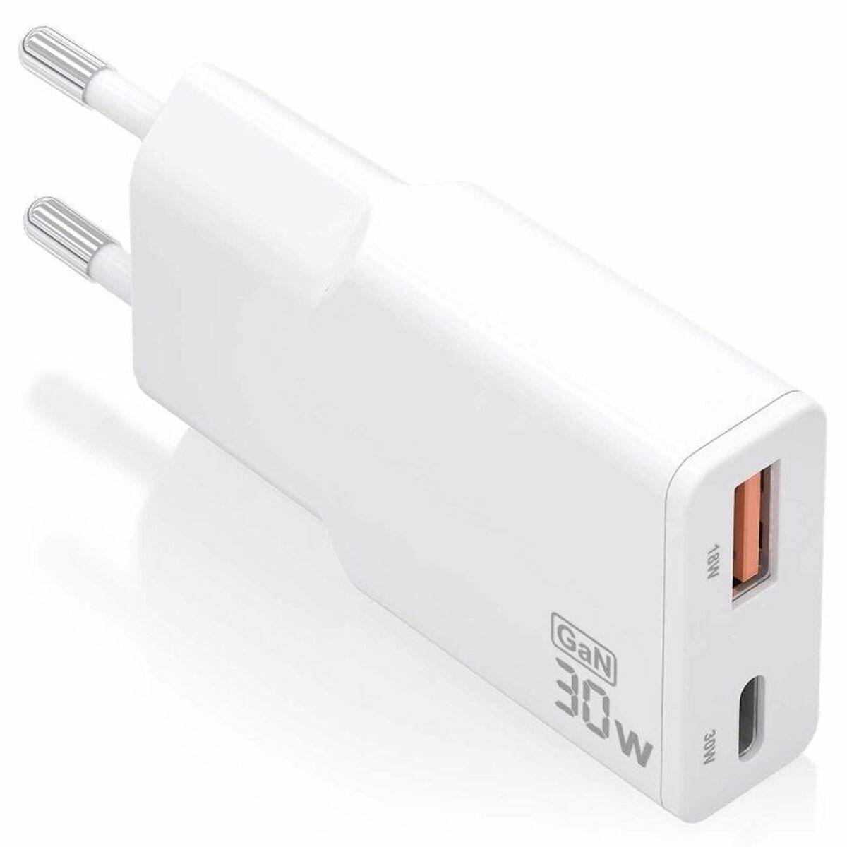 Cargador de Pared Aisens ASCH-30W2P046-W Blanco 30 W