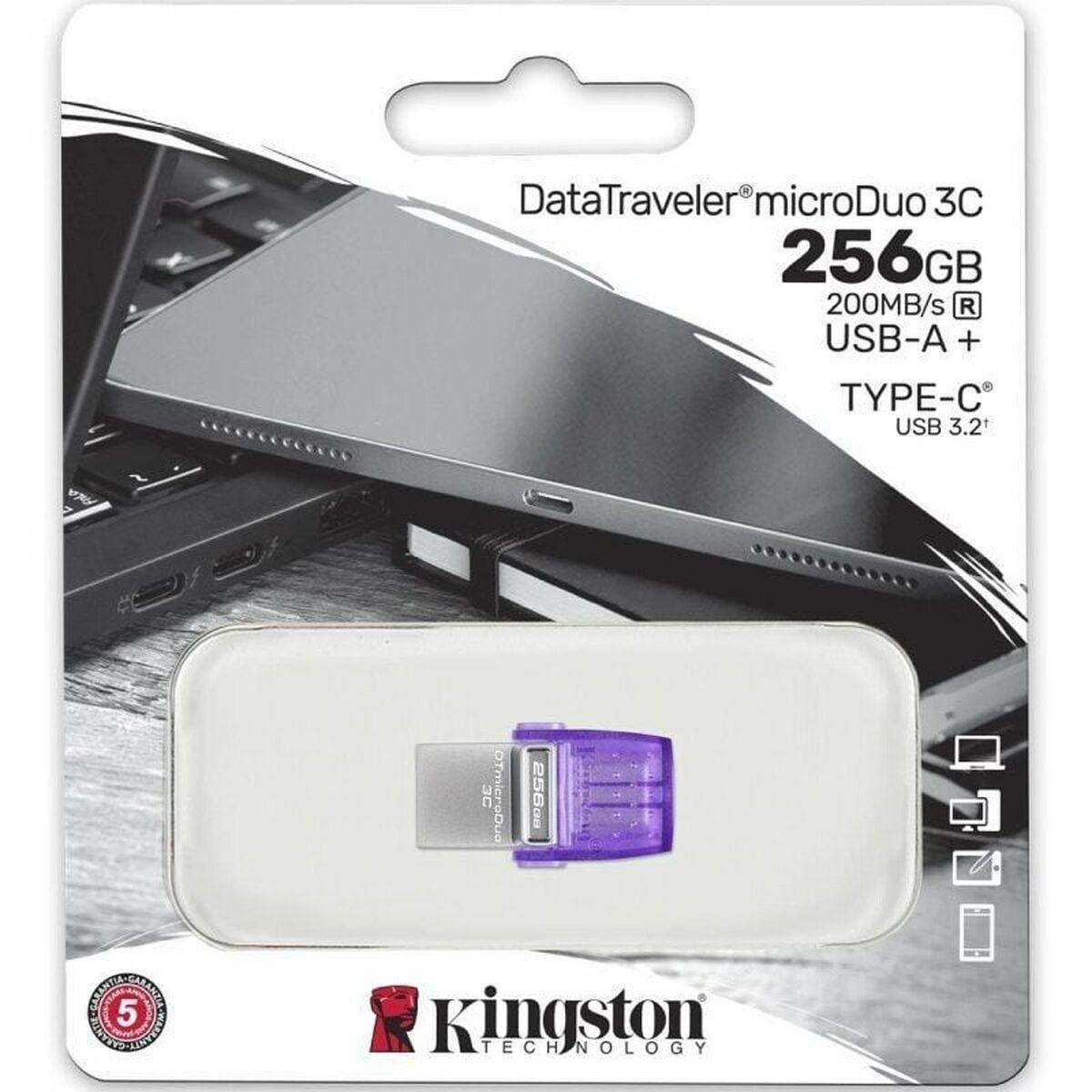 Memoria USB Kingston DataTraveler microDuo 3C Violeta 256 GB