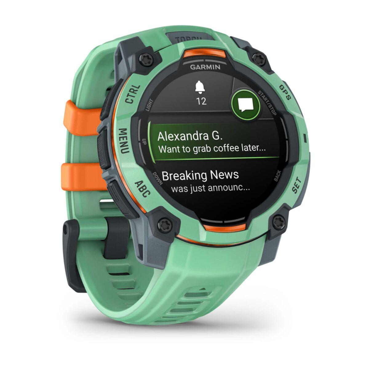 Smartwatch GARMIN Instinct 3 AMOLED Negro Verde 1,2
