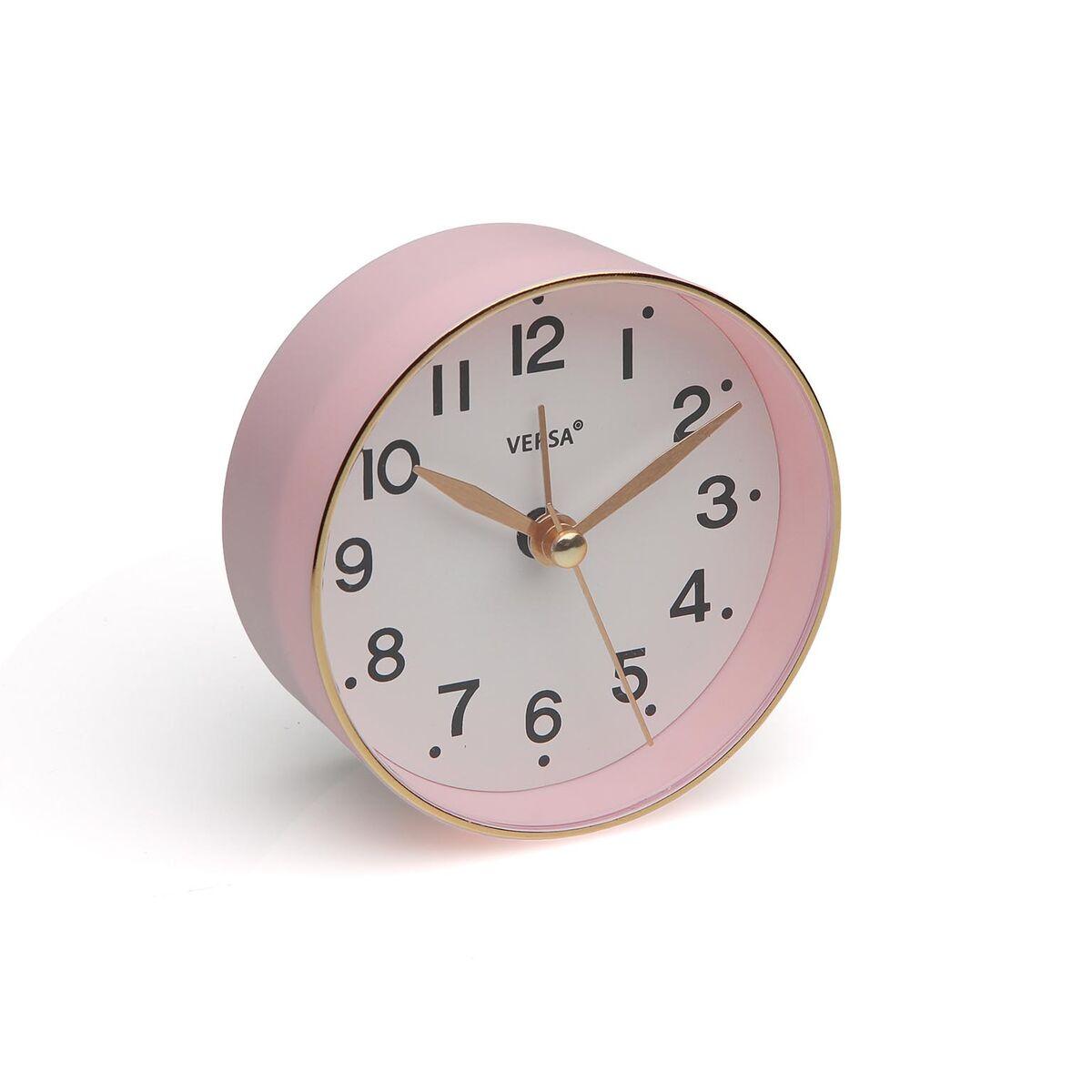 Reloj-Despertador Versa Rosa Plástico
