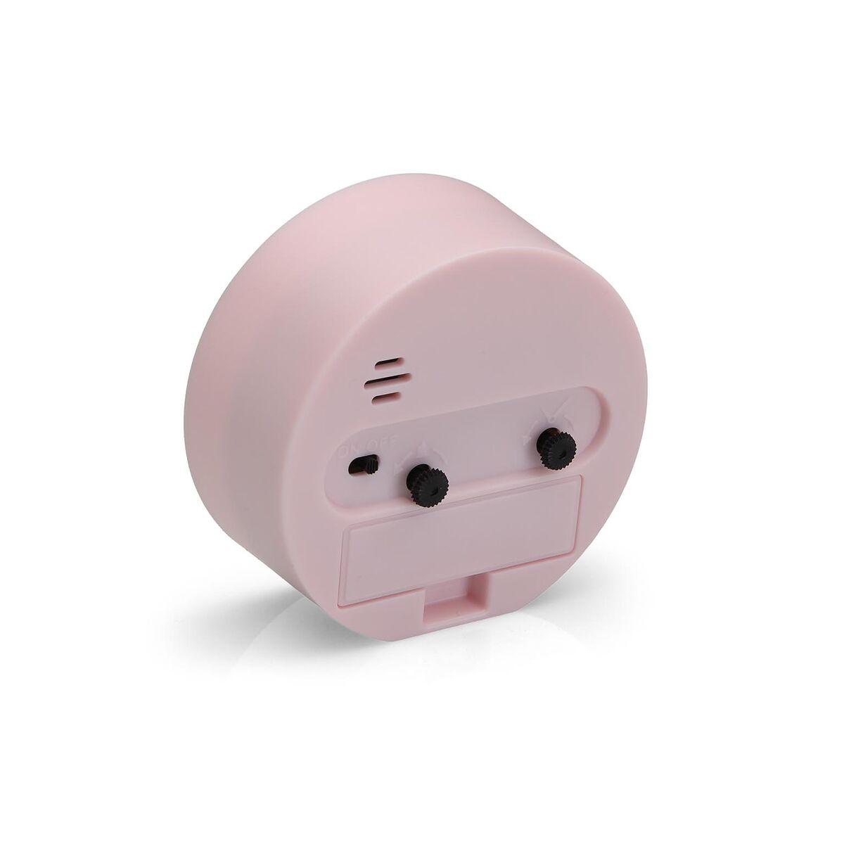 Reloj-Despertador Versa Rosa Plástico