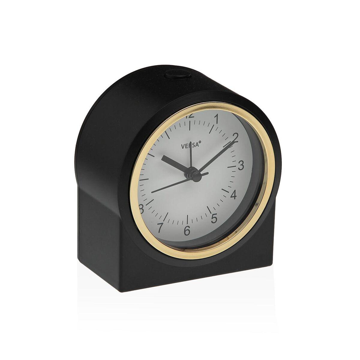 Reloj-Despertador Versa Negro Plástico