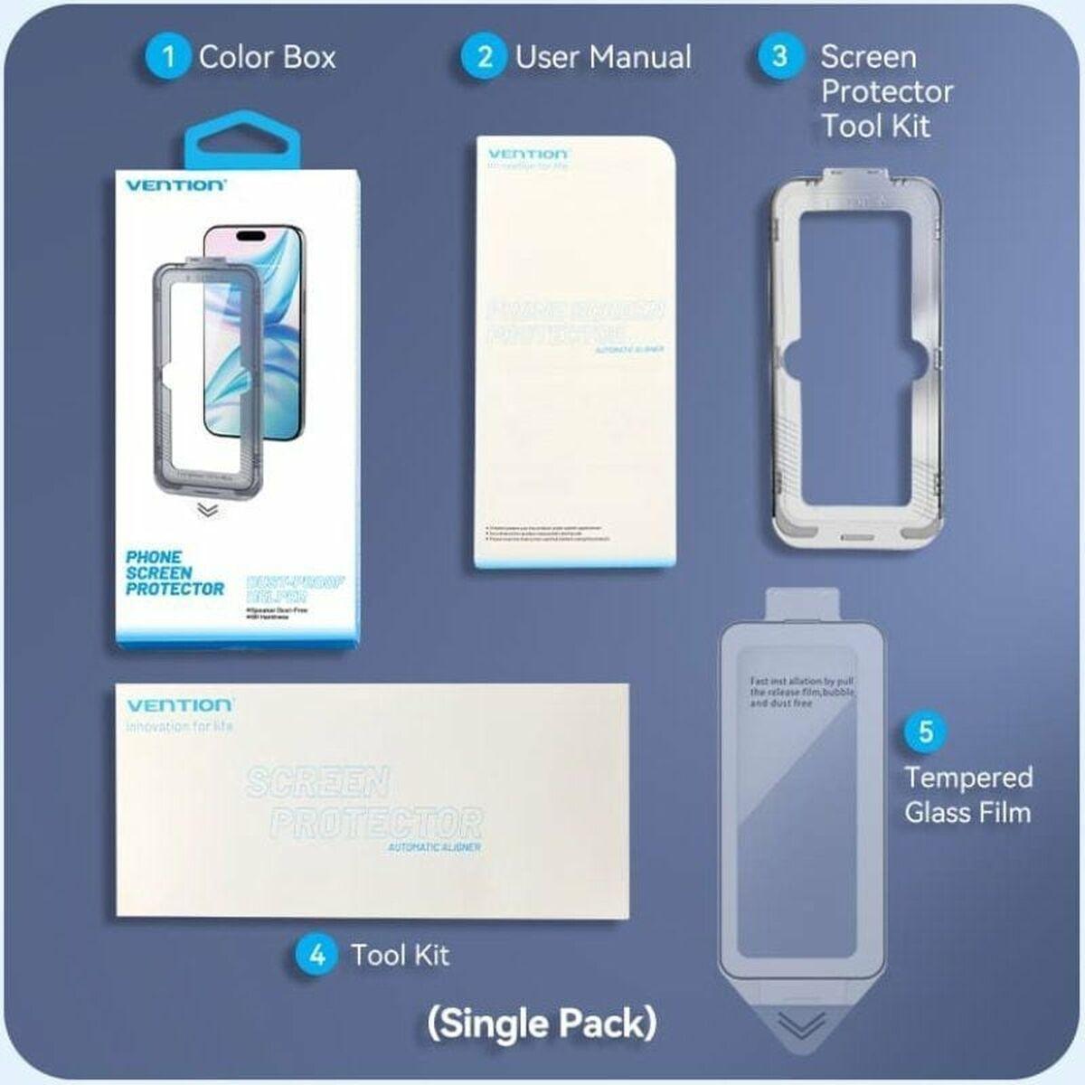 Protector de Pantalla Cristal Templado para Móvil Vention KUPTCC-30 iPhone 16