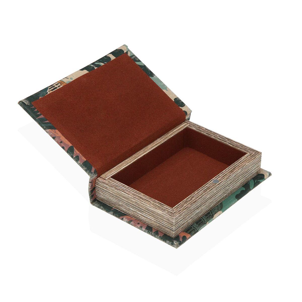 Caja Decorativa Versa Roma Lienzo Madera MDF
