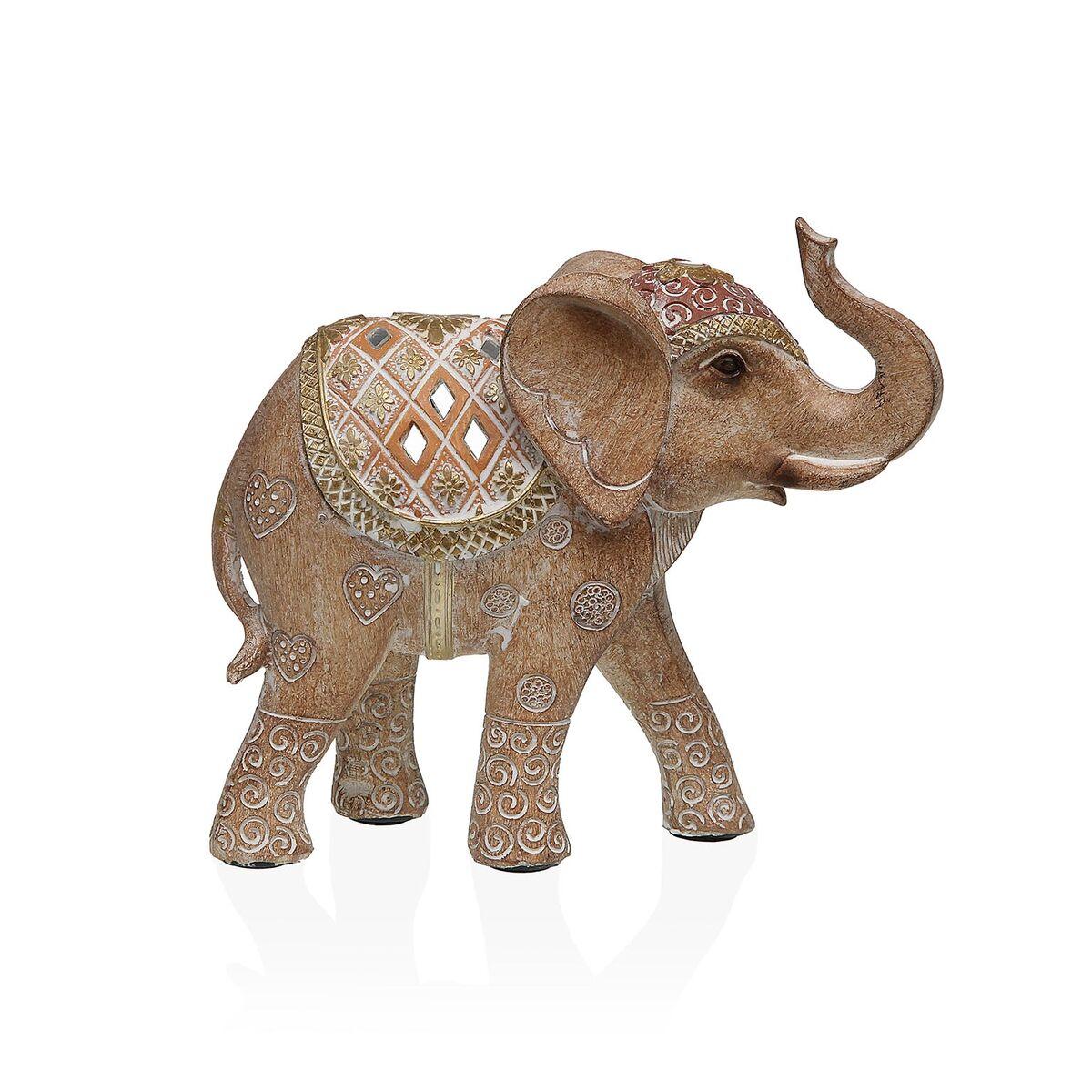 Figura Decorativa Versa Resina Elefante 6,5 X 14,5 X 16 CM