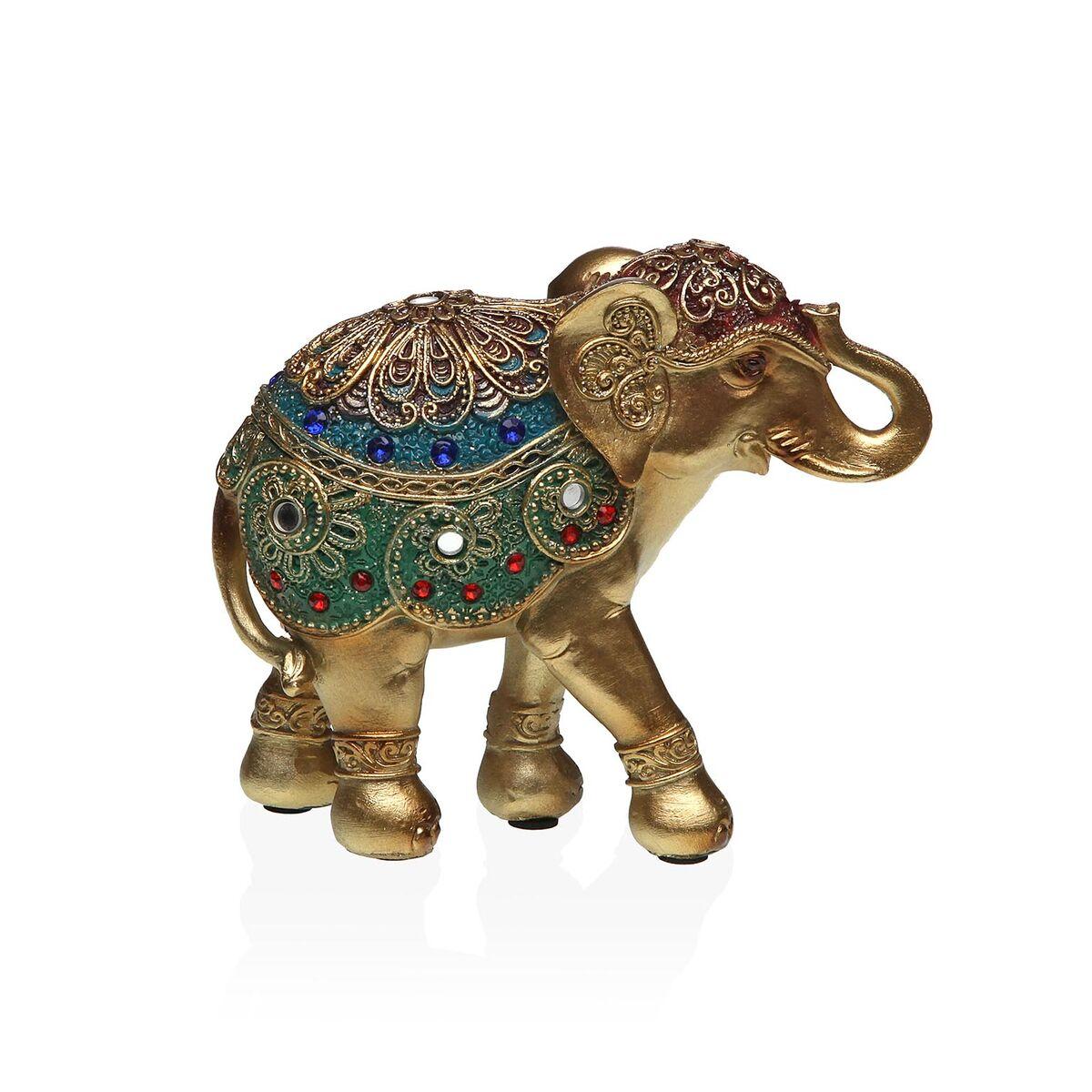 Figura Decorativa Versa Resina Elefante 5,5 X 14 X 12 CM