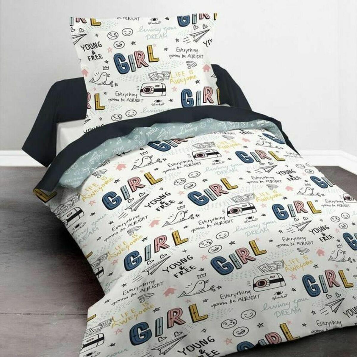 Juego de funda nórdica  Kids First TODAY Blanco Cama individual