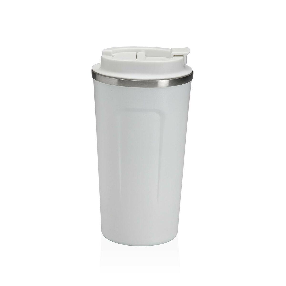 Vaso con Tapa Versa Blanco Acero Polipropileno 510 ml