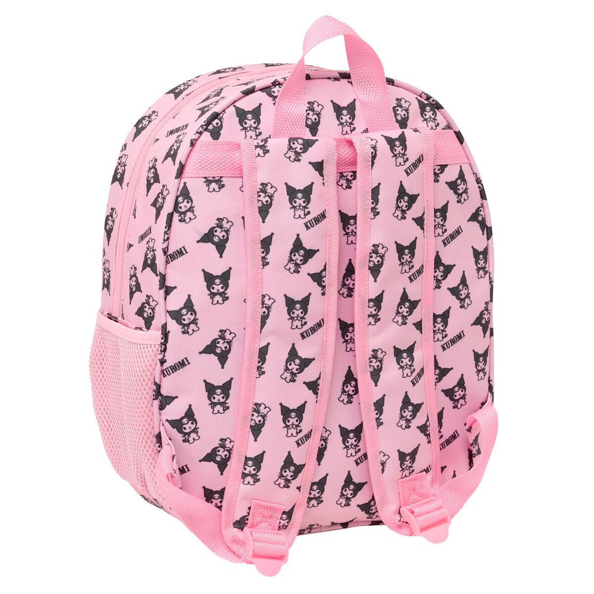 Mochila Escolar Kuromi Rosa 27 x 33 x 10 cm