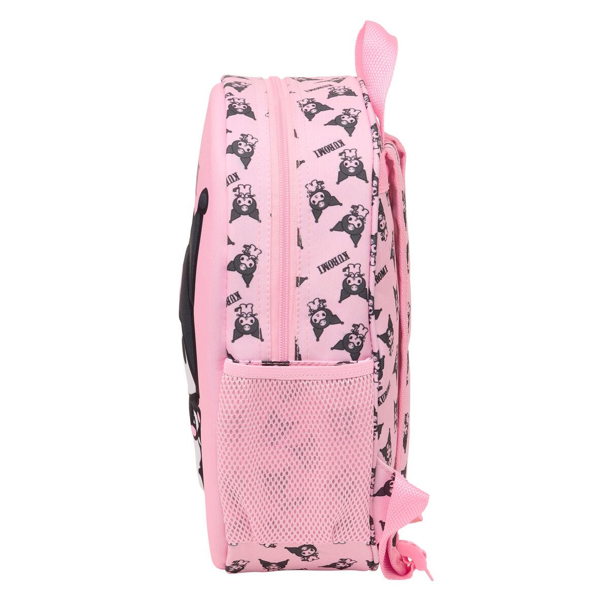 Mochila Escolar Kuromi Rosa 27 x 33 x 10 cm