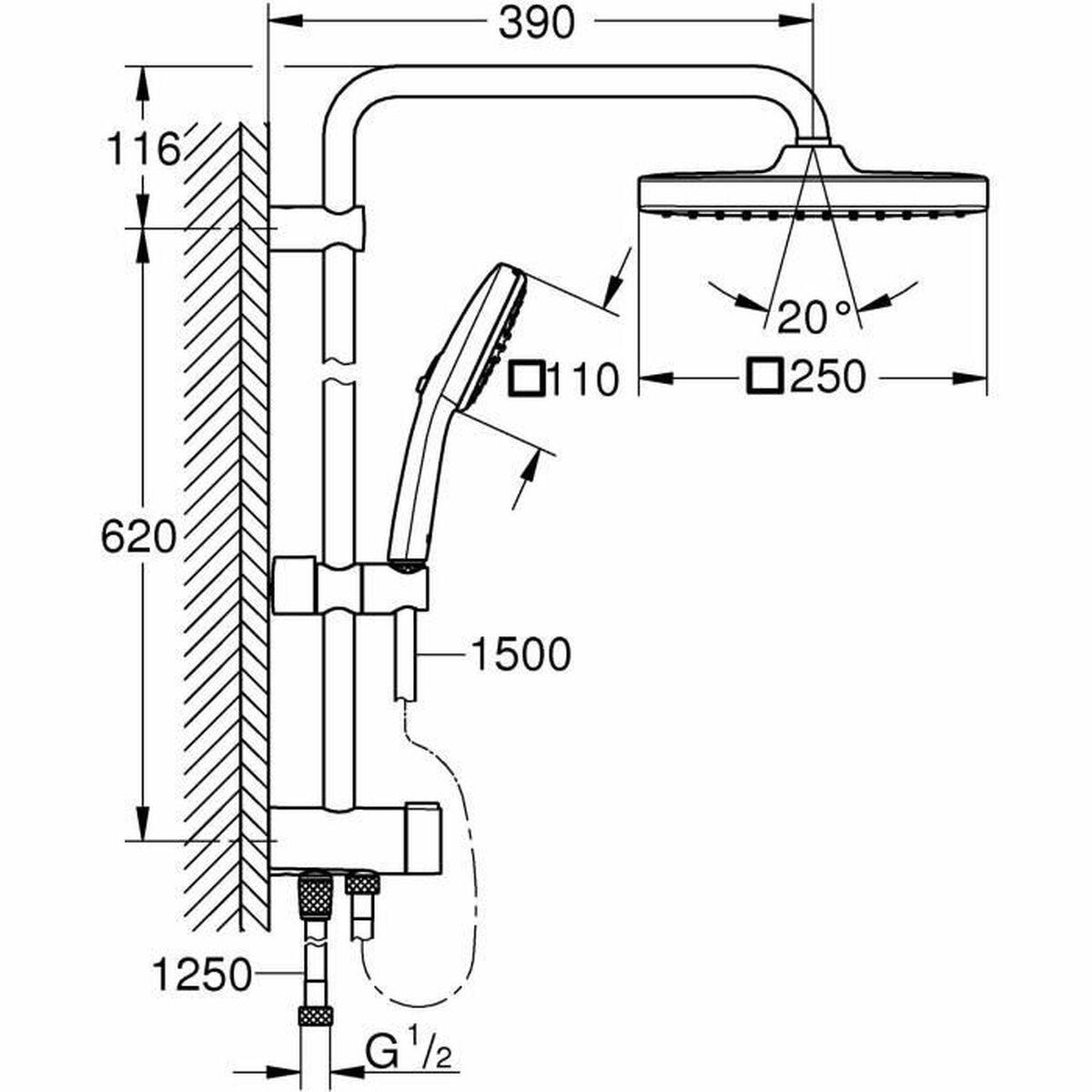 Columna de Ducha Grohe ABS