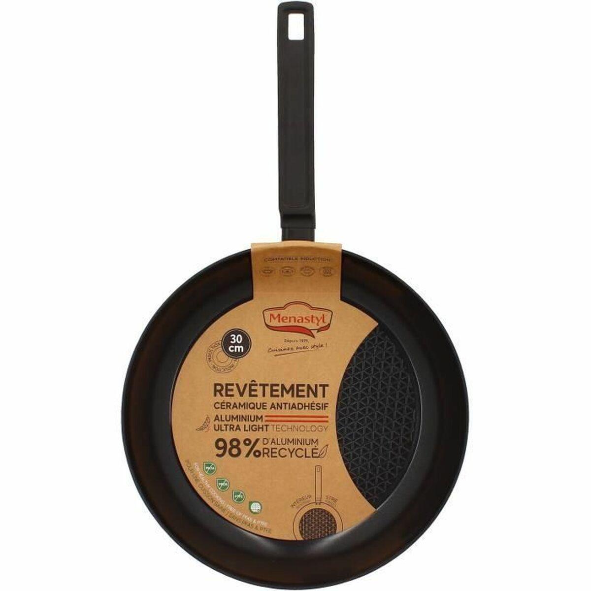 Sartén Menastyl Negro Aluminio Forjado Ø 30 cm