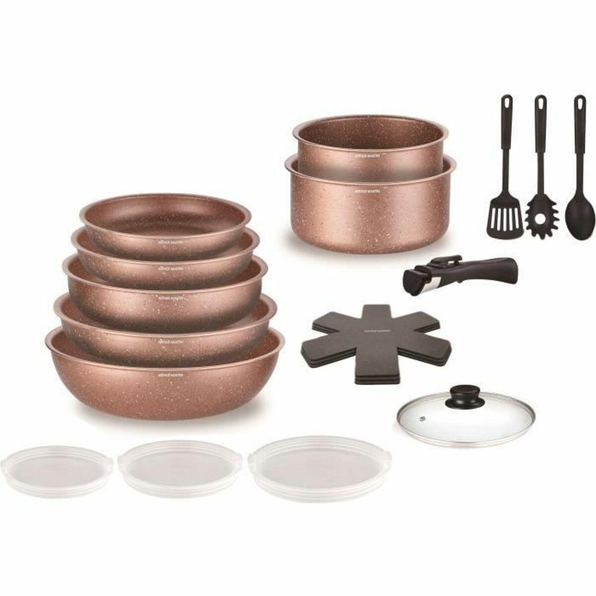 Batería de Cocina Arthur Martin Terracotta 18 Piezas