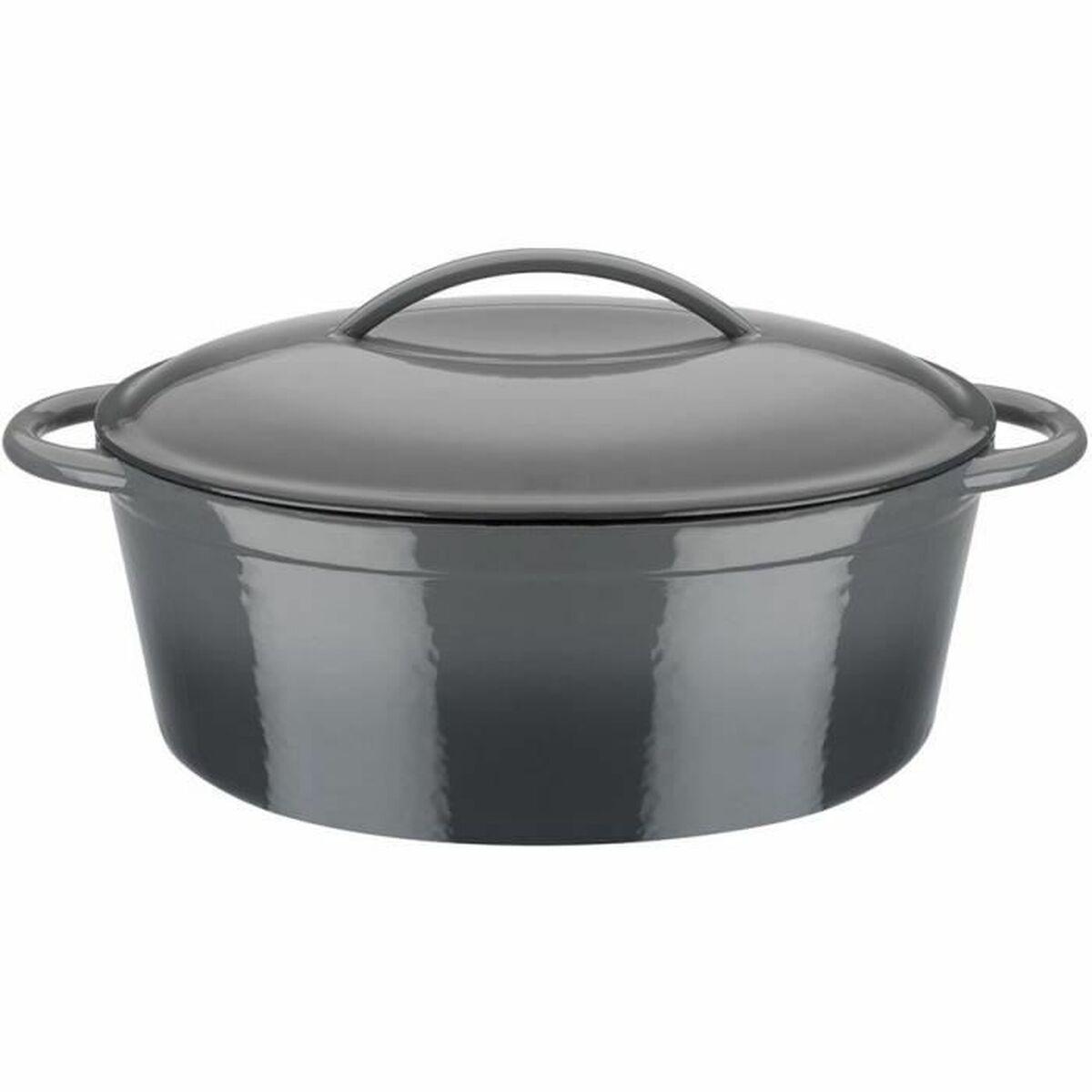 Cacerola Con Tapa GSW Gris Hierro Fundido