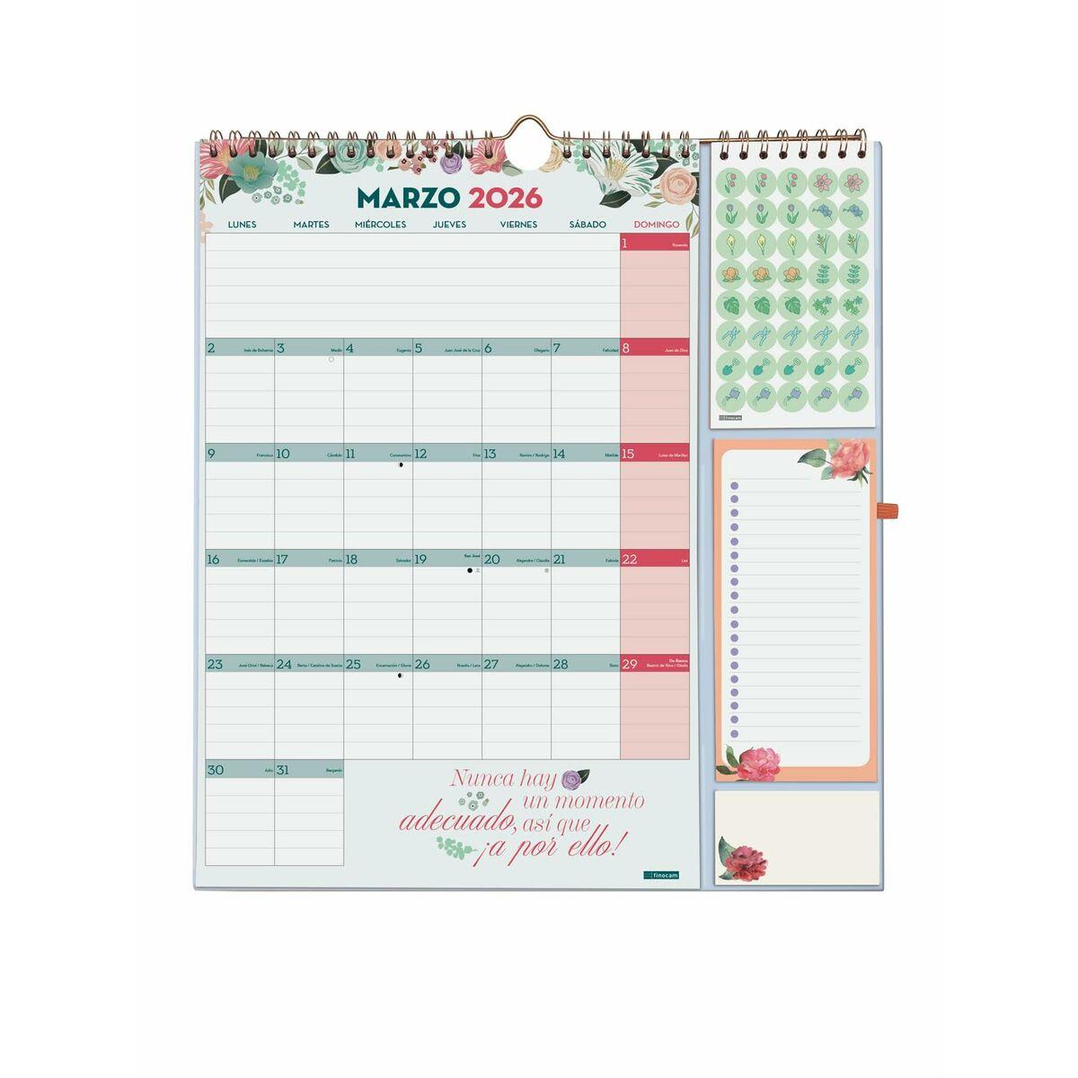 Calendario de pared Finocam